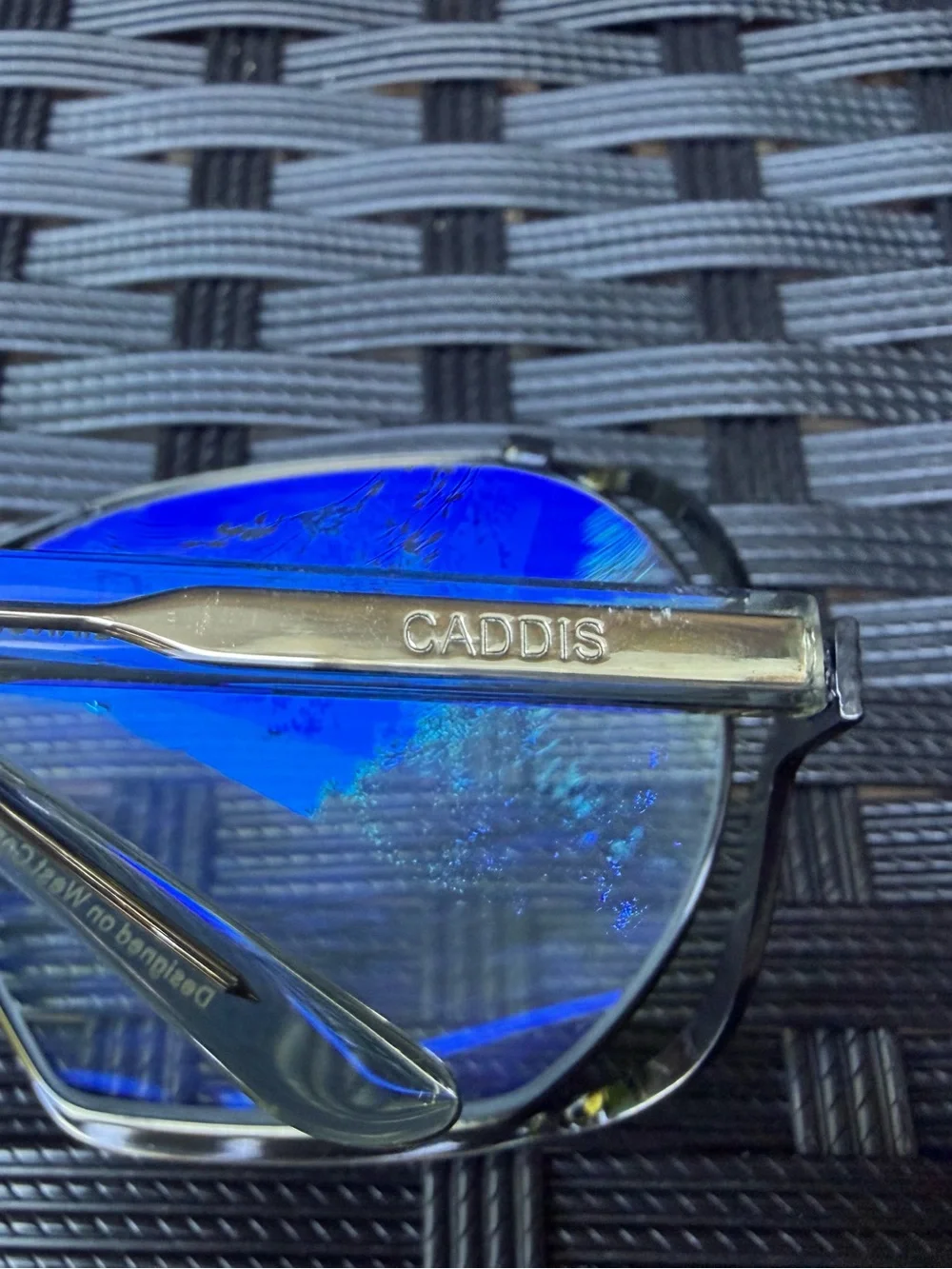 CADDIS Birdcage Eyeglass Frames 1.75 – Black / Clear – Frame Only